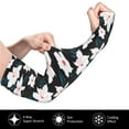thumbnail image 3 of Uemuo Lilies Flowers Printed Arm Sleeves, Cooling UV Sun Protection Sports Compression for Men/Women, 3 of 8