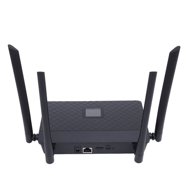 Enrutador WiFi 4G De 300 Mbps, Enrutador De Internet Con Punto De Acceso Móvil Inalámbrico Portátil Para El Hogar Negro, Compatible Con 32 Usuarios