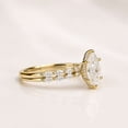 thumbnail image 3 of vylahjewellery Wedding Ring for Women 14K Yellow Gold Vermeil Engagement Ring, Marquise Wedding Band, Unique Anniversary Gift, Hidden Halo Ring, 3 of 6