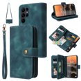 thumbnail image 1 of for Samsung Galaxy S23 Ultra Wallet Case, [Card Slots] PU Leather ID Credit Holder Folio Flip Kickstand Magnetic Clasp Phone Cover & Lanyard & Shoulder Strap for Galaxy S23 Ultra 6.8 inch,Blue, 1 of 6