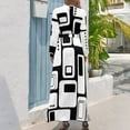 thumbnail image 3 of Vestido largo abstracto con contraste en blanco y negro, vestidos elegantes para mujer para bodas, vestidos largos, 3 of 5
