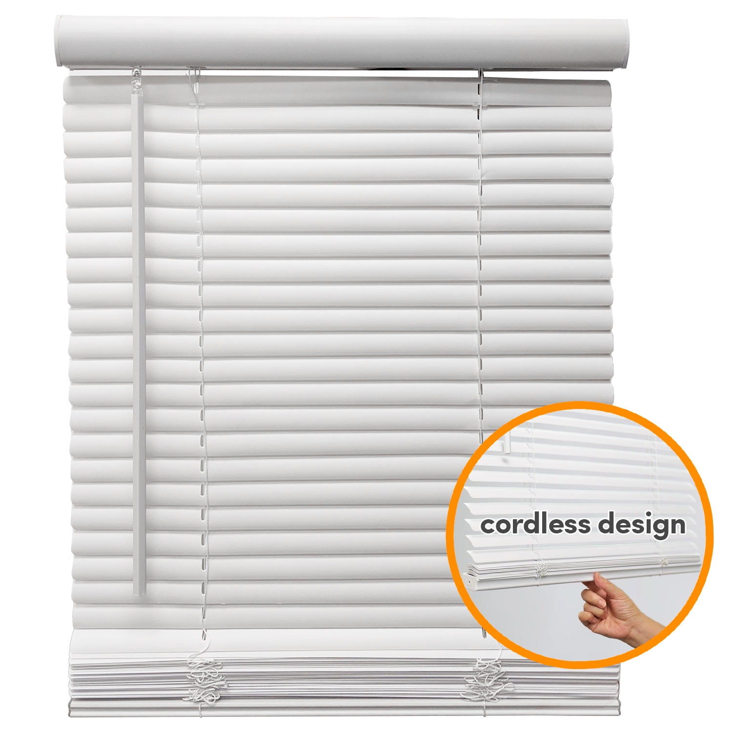 Window Blinds 1" Slat Venetian Horizontal Privacy White Curtain Shade Indoor