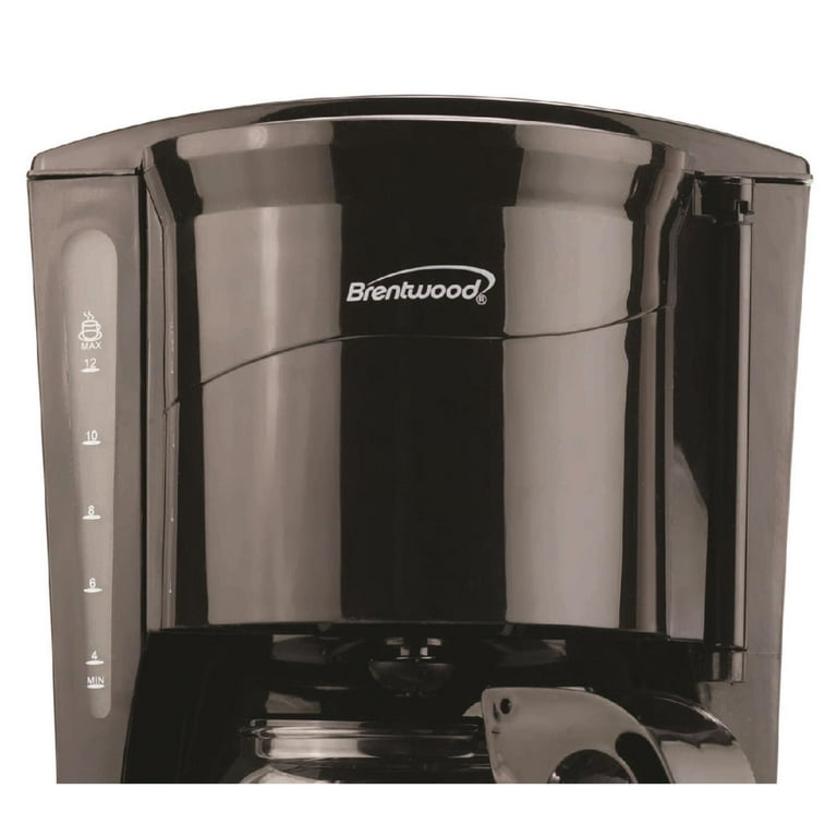 Brentwood 12-Cup Programmable Digital Coffee Maker, Black