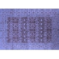 thumbnail image 1 of Ahgly Company Machine Washable Indoor Rectangle Oriental Blue Industrial Area Rugs, 5' x 8', 1 of 4