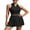 Black, variant on Anwell Womens High Waisted Tennis Dress Collared Golf Dress Two Piece Golf Dress Sets