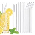 thumbnail image 2 of Paille à Smoothie en Verre de 20 cm, Pailles à Boire Transparentes Réutilisables pour Smoothies et Milkshakes, Paille Écologique pour Boissons, 4 Pcs Assorties, 2 of 6