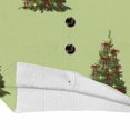 thumbnail image 4 of Plus Size Women's Christmas Santa & Tree Embroidered Cardigan Long Sleeve Round Neck Button Down Knit Sweater For Holiday Season, 4 of 6