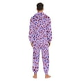 thumbnail image 7 of joogoo Floral Purples Unisex Adults Onesies Pajamas Jumpsuits L, 7 of 7