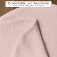 thumbnail image 5 of Sweet Jojo Designs Watercolor Floral Pink and Grey Girl 2 Pack Muslin 100% Cotton Nursing Pillow Covers, 5 of 6