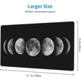 thumbnail image 3 of Desk Mat,Celestial Moon Phases Extended Gaming Mouse Pad for Office Work & Game,Computer Keyboard Mouse Mat Desk Non-Slip Rubber Base Large Mousepad with Stitched Edges, 31.5x15.7inch, 3 of 6