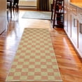 thumbnail image 2 of Checkers Game Decorative Rug, Geometric Grid Style Monochrome Squares in Traditional Game Board Design, Quality Carpet for Bedroom Dorm and Living Room, 6 Sizes, Pastel Pink, by Ambesonne, 2 of 2