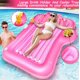 thumbnail image 5 of Light Up Inflatable Tanning Pool Lounger Float, 71" x 47" Pool Floats Adult with Pillow Cooler Tray, Battery-Powered Remote Suntan Tub Raft Floatie, Sunbathing Bed for Water Kids Ball Pools, 5 of 5