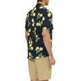 thumbnail image 3 of Lars Amadeus Men's Summer Short Sleeves Button Down Hawaiian Tropical Fruit Printed Shirts, 3 of 6