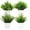 Green, variant on Artificial Potted Flowers 4pcs Fake Small Plant in Pot Mini Faux Plant Door House Office Tabletop Kitchen Colorful Greenery Decor