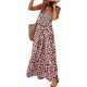 thumbnail image 1 of ZHAOCHENG Vestido largo para mujer, estilo bohemio, con tirantes finos, escote cuadrado, volantes, para playa y sol, 1 of 5