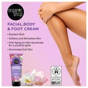Organic Shop Jojoba Oil, Lotus & Rose Extract, Ultra Softening & Hydrating Body Cream, 100% Vegan & Organic, Daily Moisturizer, Body, Face & Hand Natural Lotion, Intensive Care Hydration. Pack 2