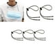thumbnail image 1 of 10 Stück verstellbare Gesichtsabdeckung Lanyard Tragbare Gesichtsabdeckung Halsriemen Gesichtsabdeckung Schnallenhalter Ohrentlastungsmasken Kopfgurt Zubehör, Schwarz Zhivalor LL-2117-2, 1 of 5