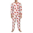 thumbnail image 3 of Kdxio Crayfish And Hearts Men’s Pajama Set Pajamas For Men 2 Piece PJ Set with Men Pajama Pants and Long Sleeve T-Shirt Lounge Set-Large, 3 of 7