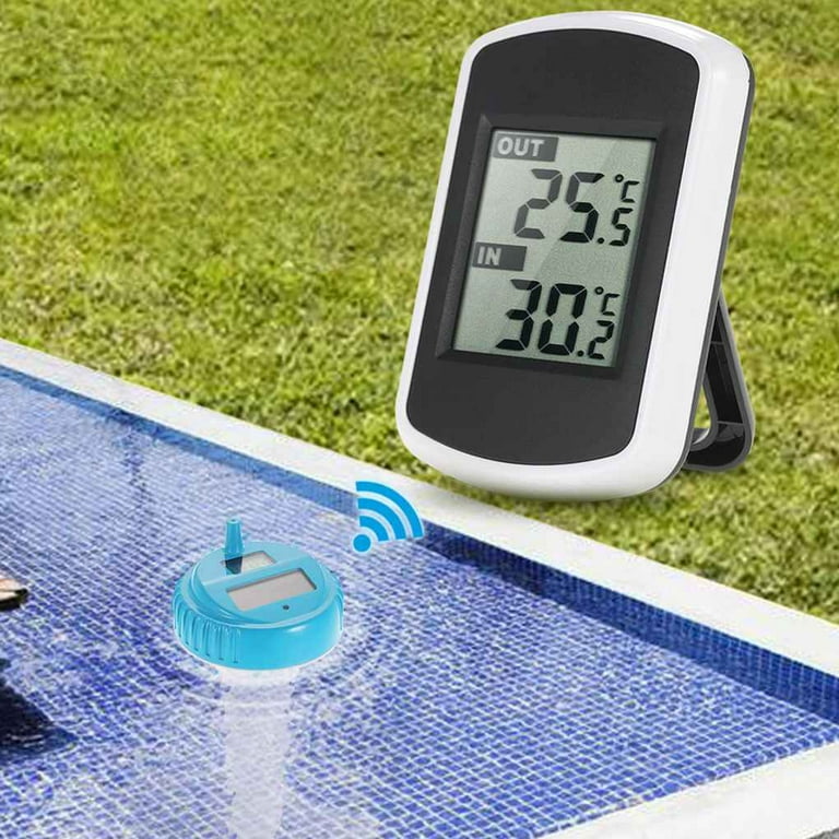 Digital Solar Pool Thermometer, Floating Water Thermometer, Electronic  Temperature Meter Solar Charging for Outdoor Indoor Pools Hot Tubs Spas