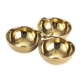 thumbnail image 2 of Cuencos de acero inoxidable para servir aperitivos, bandejas para servir comida, platos versátiles para aperitivos, fruteros para bares, barbacoas, Oro, 2 of 8