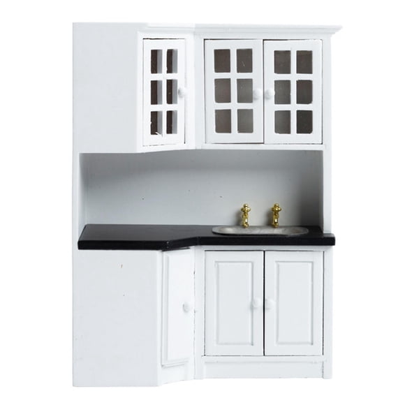 Armarios de cocina Dollhouse Kitchen, comedor, escala 1/12