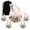 Pink Dragon Urns-1, variant on MUKTIVE Colorful Dragon Urn for Adult Ashes Brother & Sister, Combo Sets Pink Urns for Human Ashes Adult Male & Female, Combo Sets, (1 Large 10 ", 4 Keepsake 3 ")
