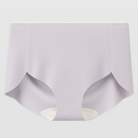 Delliss Women s Breathe Fashion Underwear Herringbone Pants Legs Breathable Cotton Seamless Ice Silk Panties