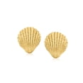 thumbnail image 3 of Ross-Simons Italian 18kt Gold Over Sterling Seashell Earrings, Women's, Adult, 3 of 8