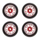 thumbnail image 1 of Estrela 4 Piezas RC Drift Neumático Fuerte Amortiguación Alta Resistencia a la Abrasión Fácil Instalación RC Coche Neumáticos para 1/28 RC Coche Rojo, 1 of 8