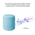 thumbnail image 4 of Injueey Alta Mini Altavoz Bluetooth inteligente Portátil Bluetooth + FM MP3 Altavoz Subwoofer de música Estéreo Altavoces de audio y Cables de audio/vídeo Azul, 4 of 6