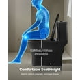 thumbnail image 6 of VEVOR One-Piece Toilet, Elongated Toilet Vortex Dual-Flush 1.0/1.28 GPF, Toilets for Bathroom with Comfortable Chair Seat, Standard Height, Easy-Clean Skirted Design, 12″ Rough-In, Matte Black+ Black, 6 of 9