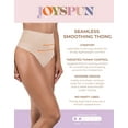 thumbnail image 4 of Joyspun Women's Everyday Smoothing Thong, 2-Pack, Sizes S-3X, 4 of 5