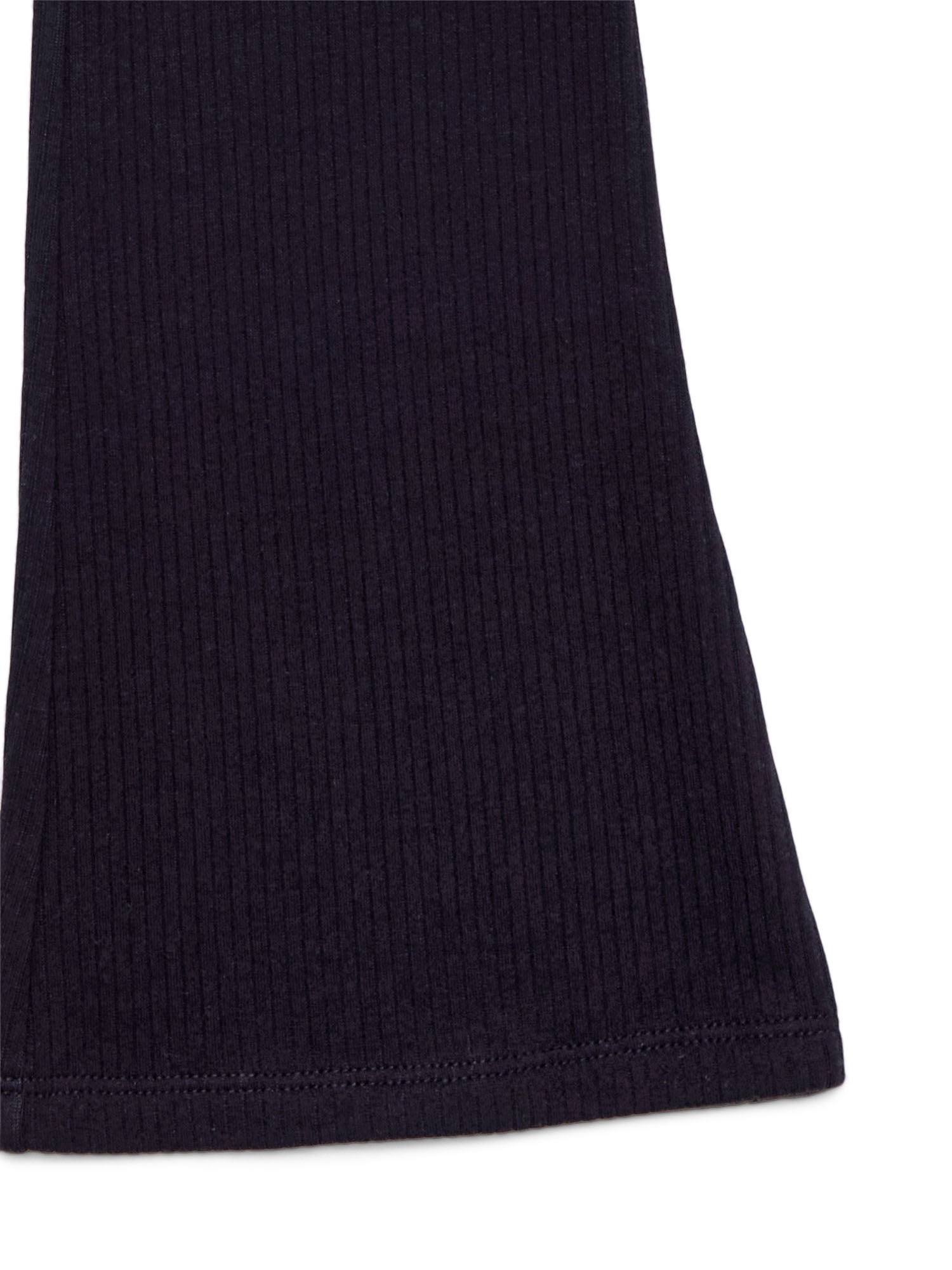 Wonder Nation Little Girls Ribbed Plush Flare Leggings, Sizes 4-10