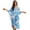 Blue and White - Daisy, variant on DISNIMO Daisy Print Women's Kaftan Dress V Neck Summer Beach Cover Up for Swimsuit Batwing Sleeve Caftan Dresses Women's Long Cover Up for Bathing Suit