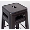 thumbnail image 4 of Heavenly Collection Industrial Black Metal Counter Stools Set of 3 - Tolix-Style Backless Barstools with Wooden Seat Option - Ideal for Kitchen Islands & Patios, 4 of 10