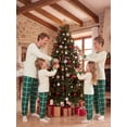 thumbnail image 5 of Family Matching Christmas Pajamas Long Sleeve Tops and Plaid Pants, 5 of 9