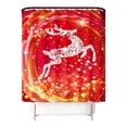 thumbnail image 2 of Bathroom Shower Curtain71“ W x 71“ H Christmas Tree Santa Snowman Shower Curtain Multicolor, 2 of 3