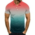 thumbnail image 2 of kamemir Short Sleeve Polo Shirts for Men Polo Shirts for Men Short Sleeve Golf T-Shirt Moisture Wicking Collared Casual Work Tops(Y-Pink,XL), 2 of 4