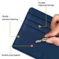thumbnail image 3 of Tarjetero Fintie Slim, minimalista, de piel con bloqueo RFID, 3 of 6