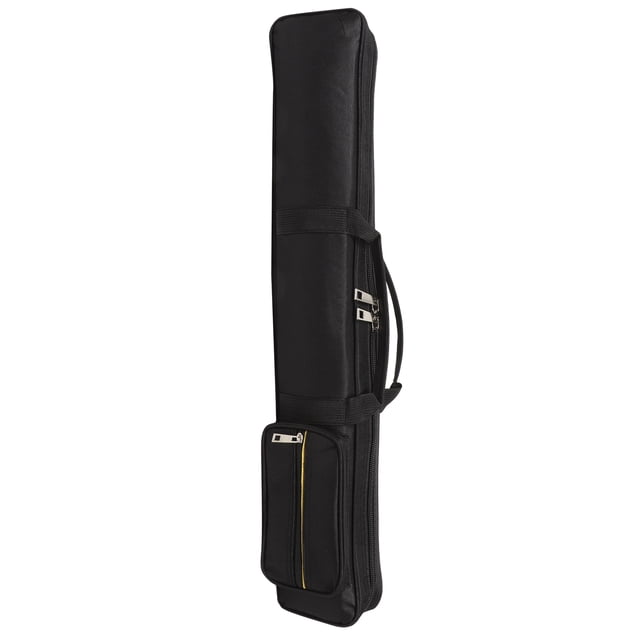 Raindrops Black Oxford Fabric Trombone Case with Adjustable Shoulder Strap for Home Musical Instrument Storage