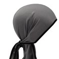thumbnail image 6 of Head Wrap Hat Long Tail Sun Protection Absorbing Sweat Wave Caps Nightcaps for Dark Gray, 6 of 6