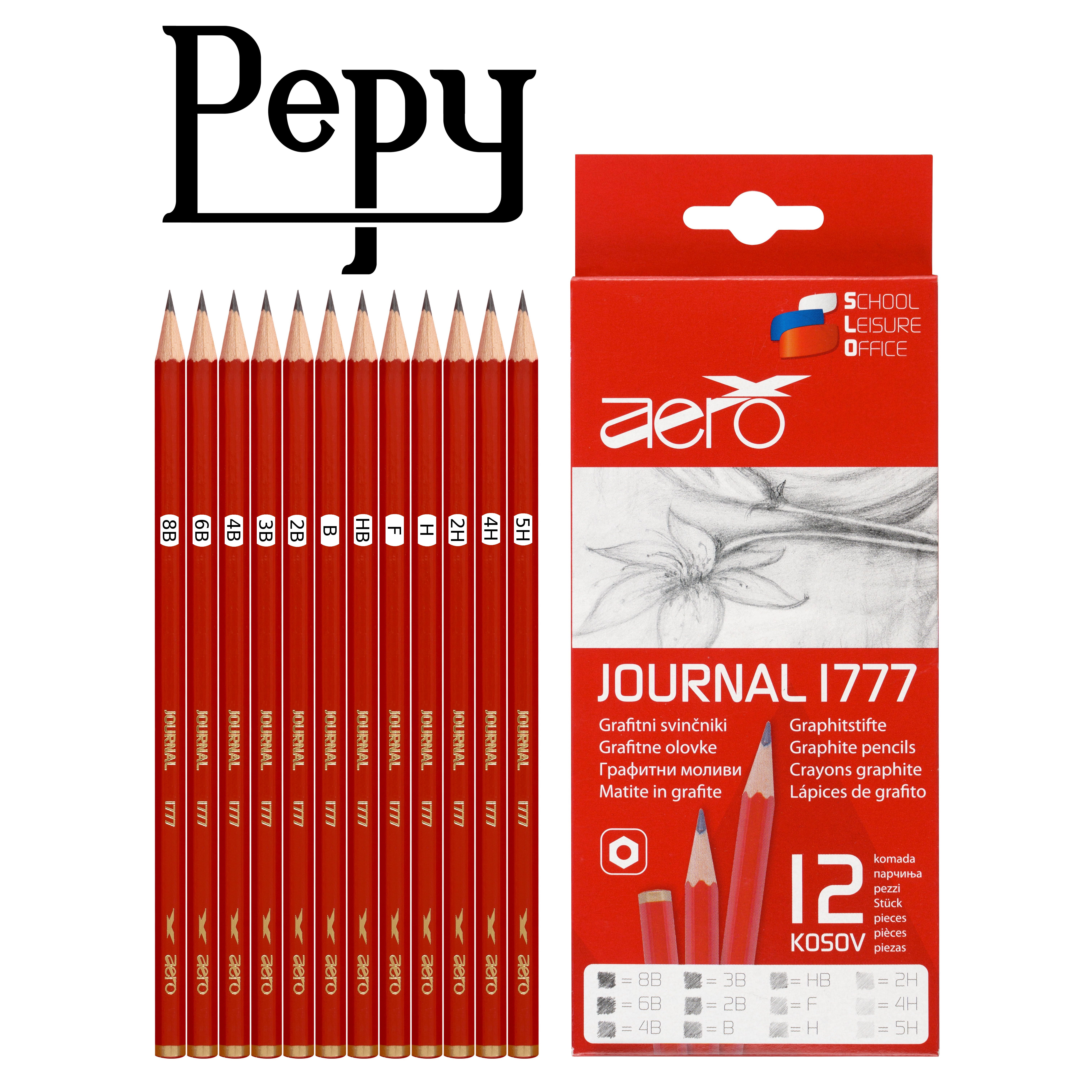 New Derwent Graphic 6B-4H Soft Graphite Pencils 12 