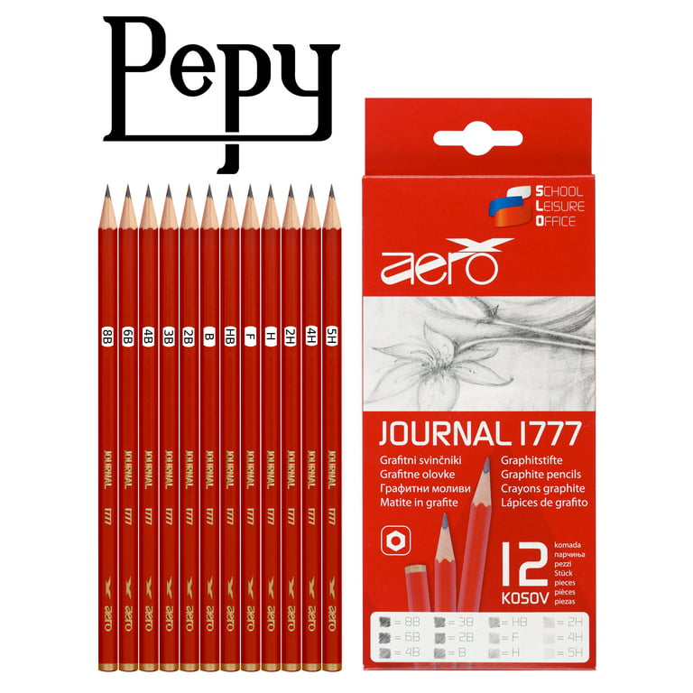 12 Piece Drawing Sketch Pencils , Graphite Shading Art Tools