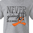 thumbnail image 4 of Inktastic Never Giving Up Limb Loss Awareness Orange Ribbon Youth T-Shirt, 4 of 5