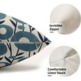 thumbnail image 2 of Navy Blue Pillow Covers 12x20 Set of 2 Spring Summer Floral Minimalist Geometry Art Flower Rectangle Decorative Lumbar Throw Pillow Cases Outdoor Farmhouse Decor for Sofa Couch Bed, 2 of 6