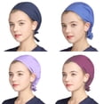 thumbnail image 3 of Unisex Scrub Cap Adjustable Doctor Nurse Surgery Working Wear Dustproof Hat, 3 of 4
