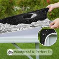 thumbnail image 6 of Black Gothic Moon Mountain Pattern Square Fitted Tablecloth with Elastic Edge,Square Table Cover,Washable Elastic Table Cover for Home Kitchen Party Decor 34"x34", 6 of 6