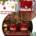 thumbnail image 6 of Christmas 6-Piece Santa Claus Snowman Red Hat Dining Chair Slipcovers, 6 of 8