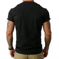 thumbnail image 6 of Havenx Mens Patriotic T Shirts Crewneck Short Sleeve Shirt American Flag Design Fun Graphic T-Shirt Vintage Patriotic Summer Workout Classic Tee Tops,Black XL, 6 of 6