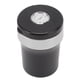 thumbnail image 4 of Cenicero de coche con reloj y LED, mini cubo de basura de acero inoxidable para cigarrillos, color negro y plateado., 4 of 14